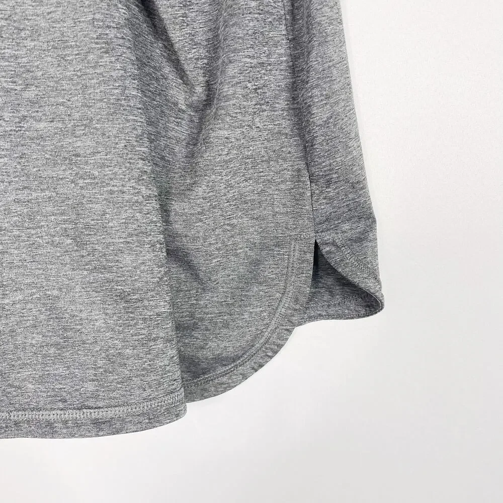 Ivy Park Laser Cut Logo Racerback Tank Top Heather Gray Womens Medium M Workout